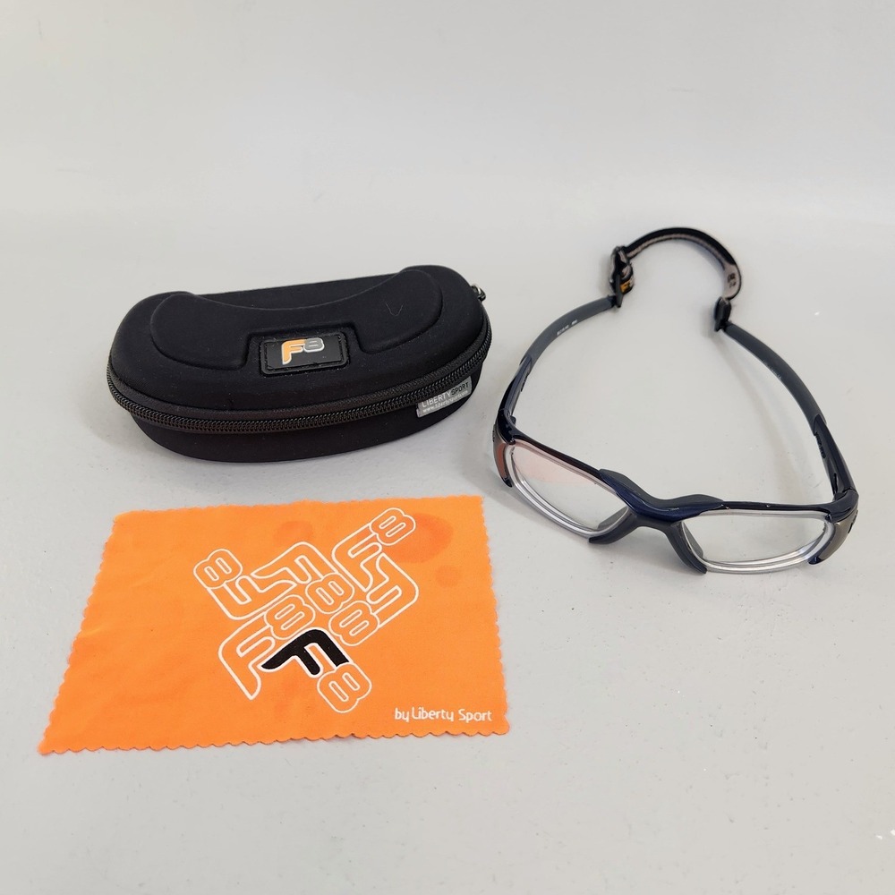 Liberty Sport Velocity F803 Sports Goggles Unisex Navy Blue Impact Case